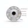 5MP 360-Degree Panoramic Fisheye IP Security Camera with metal housing and 6 high power LEDs