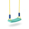 Outdoor Home Swing for Kids in vibrant colors with sturdy ropes, perfect for backyard play.