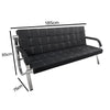 Steel Chrome Reception Sofa Suite dimensions showing measurements of 185cm length, 85cm height, and 75cm depth.
