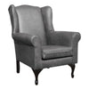 Serena Grey Fabric Wingback Chair