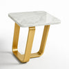 Wooden Coffee Table with Cross Frame Metal Legs featuring a sleek design and modern finishes.