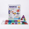 38-Piece Magnetic Building Tiles Set with colorful geometric shapes for creative construction and learning.