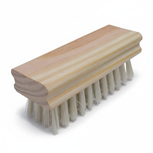 Wooden Laundry Shoe Brush with Stiff Bristles designed for effective cleaning and scrubbing.