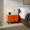 Modern 2-Drawer Bedside Nightstand