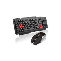 2.4GHz Wireless Multimedia Keyboard Metal and 6 Buttons Wireless Mouse