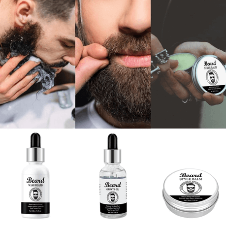 Set of 3 Men's Beard Master Grooming Kit