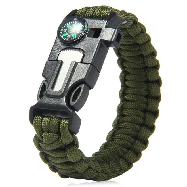 Camping Survival Bracelet With Compass | Perfect Dealz